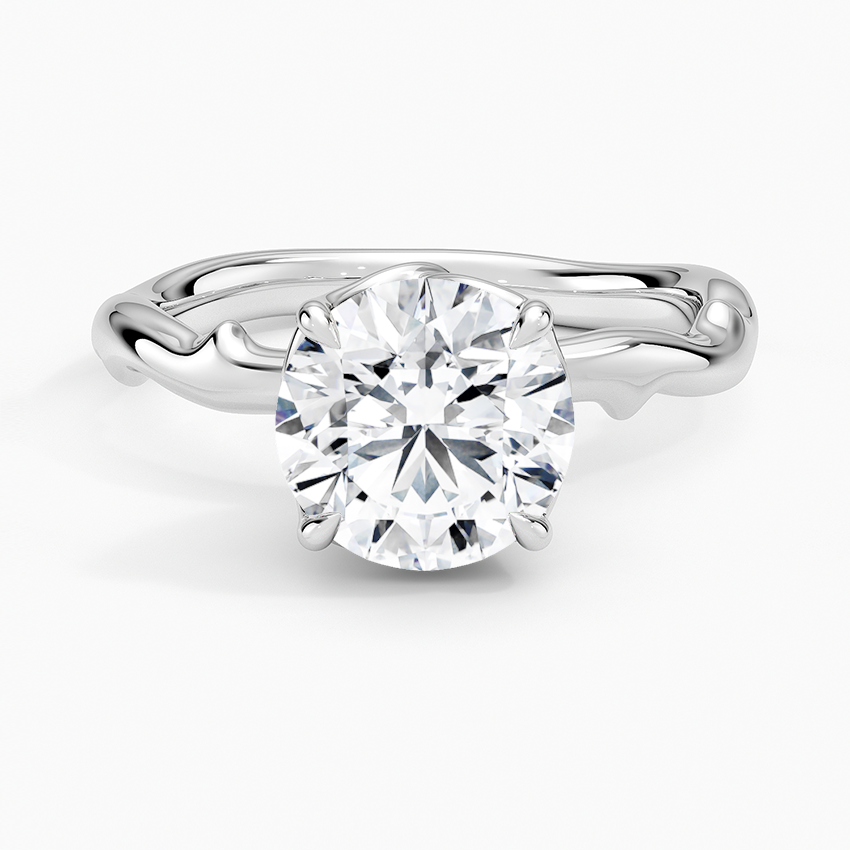 Rose Thorn Solitaire Engagement Ring