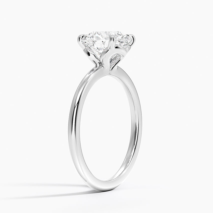 Hidden Heart Solitaire Engagement Ring