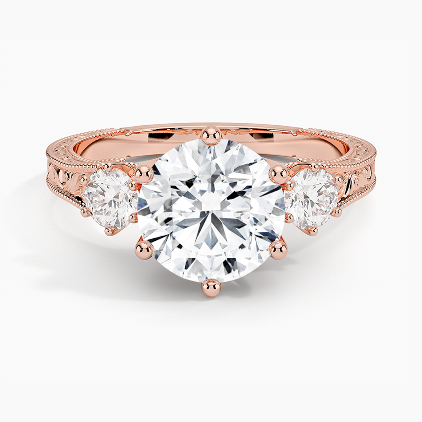 Hudson Three Stone Diamond Engagement Ring