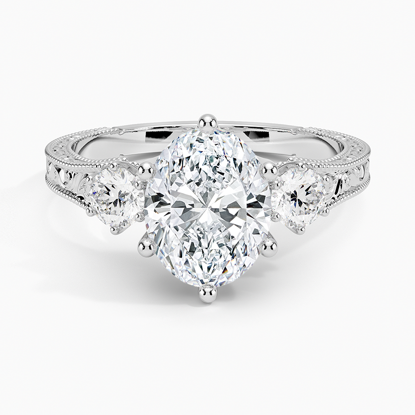 Hudson Three Stone Diamond Engagement Ring