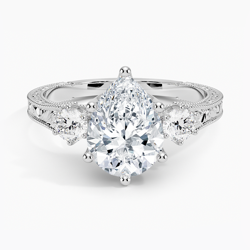 Hudson Three Stone Diamond Engagement Ring