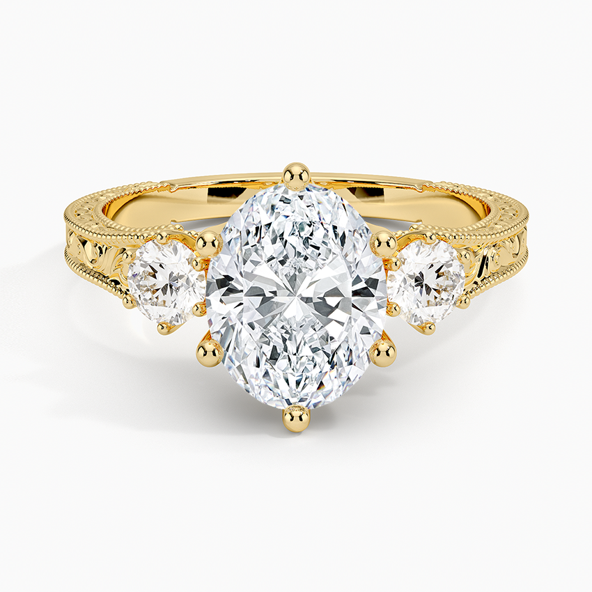 Hudson Three Stone Diamond Engagement Ring