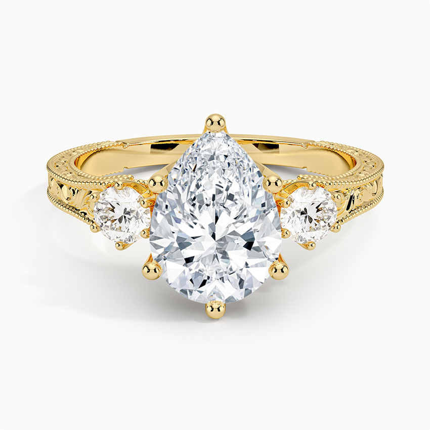 Hudson Three Stone Diamond Engagement Ring