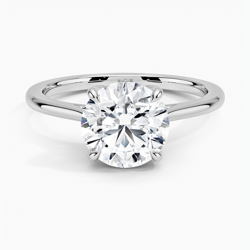 Petal Solitaire Engagement Ring