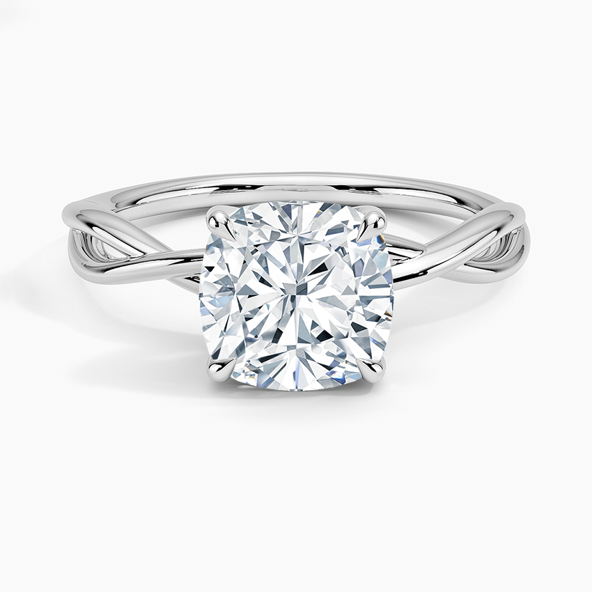 Alya Twist Solitaire Engagement Ring