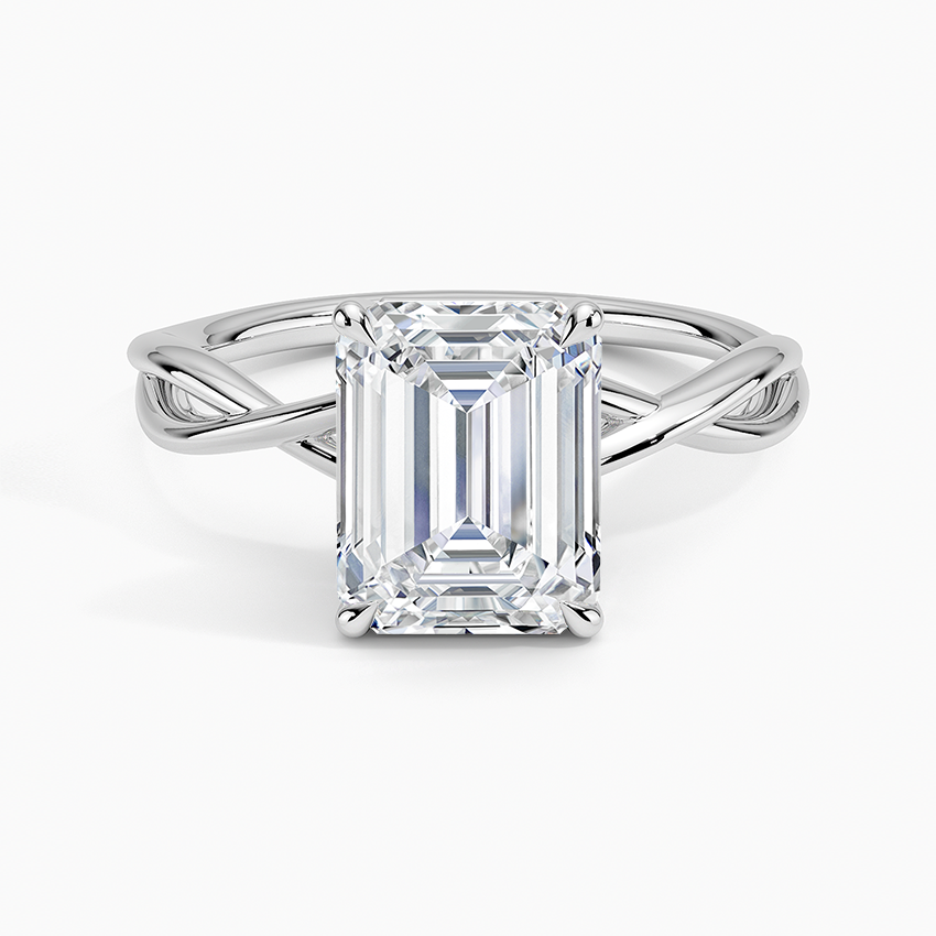 Alya Twist Solitaire Engagement Ring