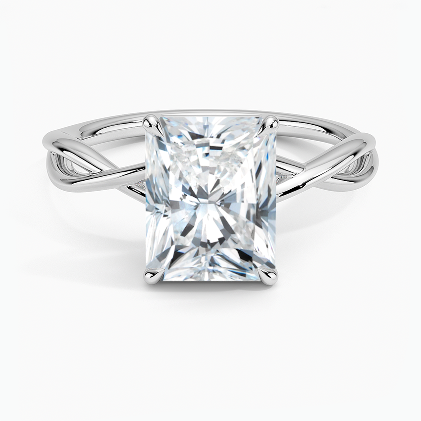 Alya Twist Solitaire Engagement Ring