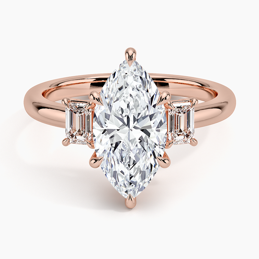 Petite Rhiannon Three Stone Diamond Engagement Ring