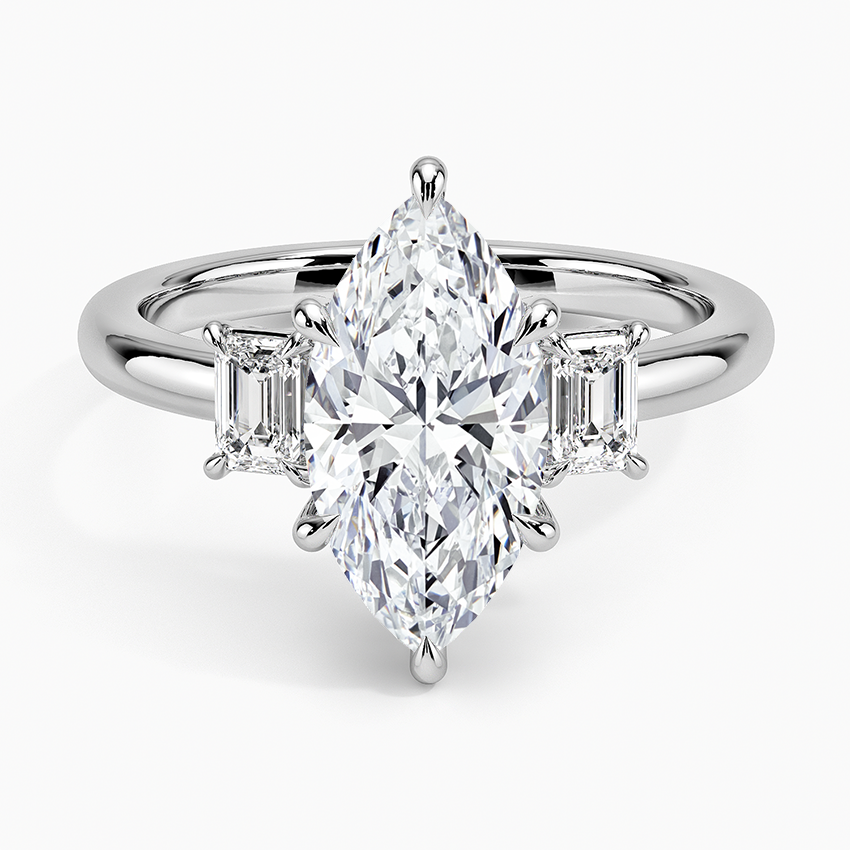 Petite Rhiannon Three Stone Diamond Engagement Ring