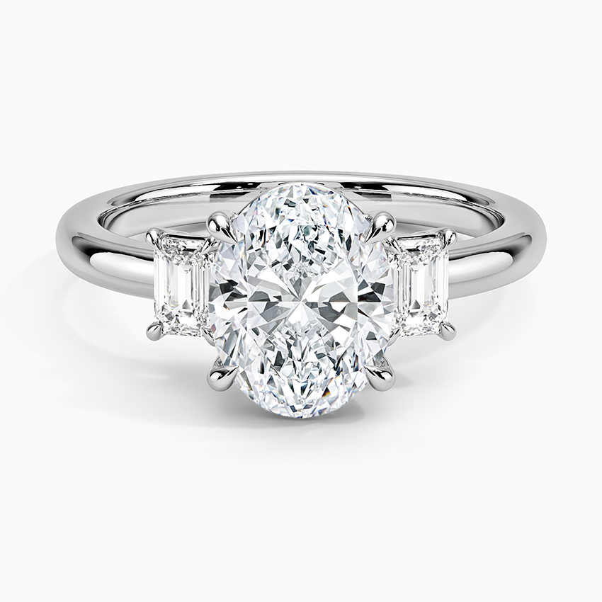 Petite Rhiannon Three Stone Diamond Engagement Ring