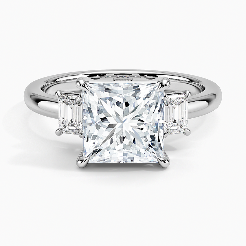 Petite Rhiannon Three Stone Diamond Engagement Ring