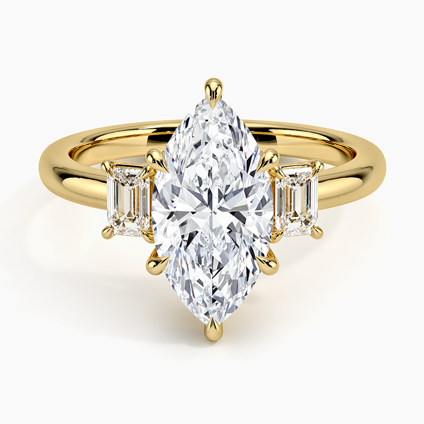 Petite Rhiannon Three Stone Diamond Engagement Ring