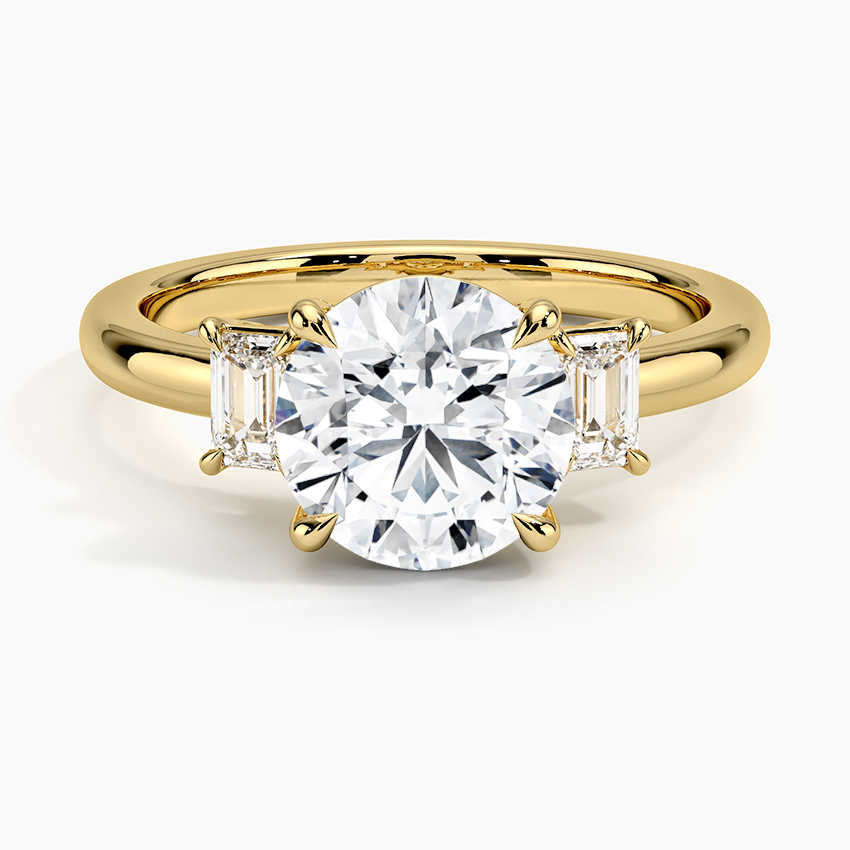 Petite Rhiannon Three Stone Diamond Engagement Ring