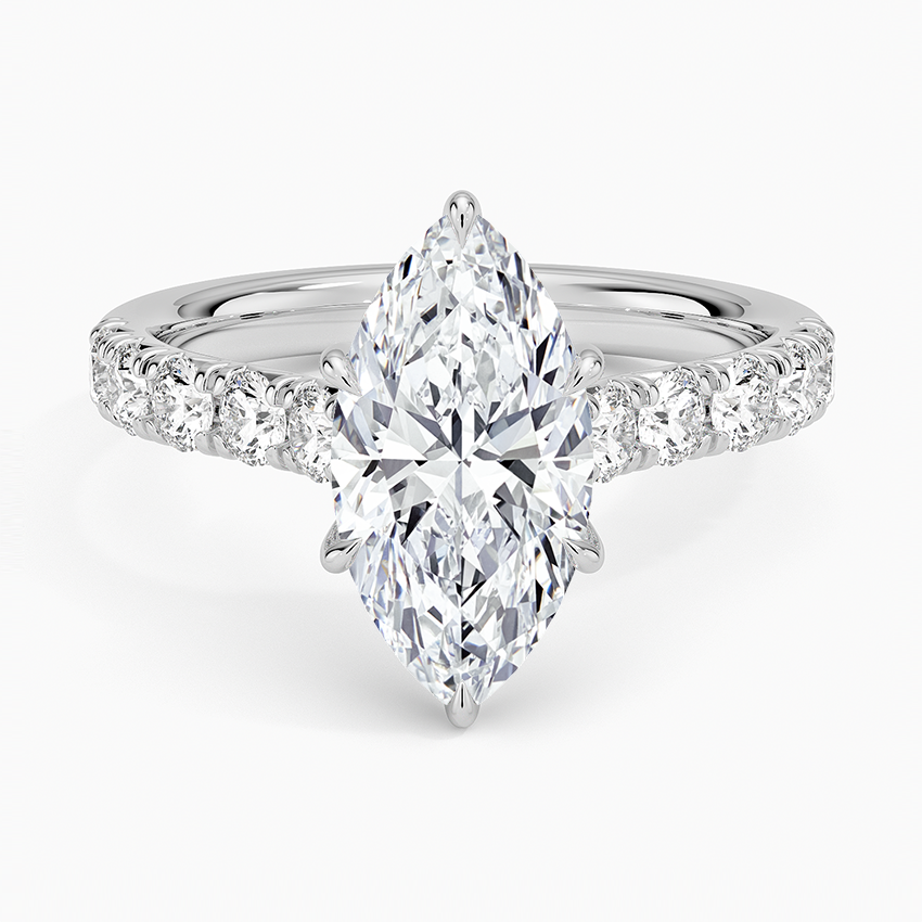 Anthology Half-Coverage Diamond Engagement Ring