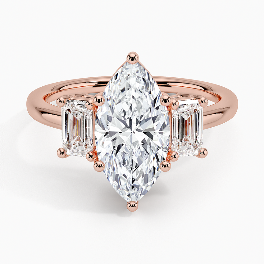 Luxe Rhiannon Three Stone Diamond Engagement Ring