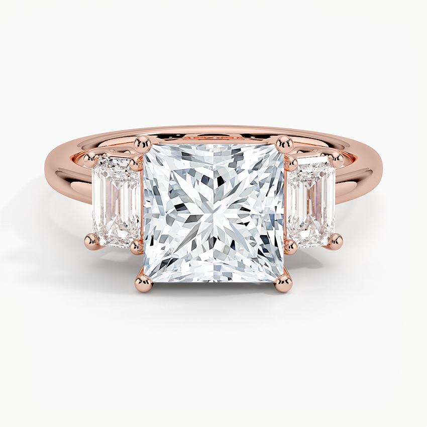 Luxe Rhiannon Three Stone Diamond Engagement Ring