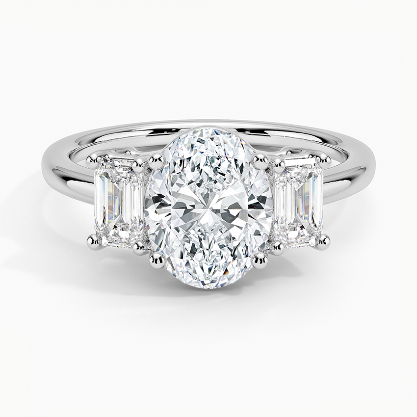 Luxe Rhiannon Three Stone Diamond Engagement Ring