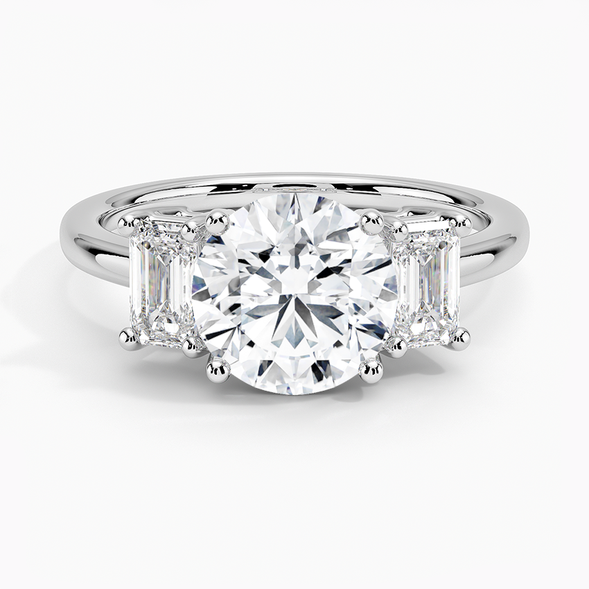 Luxe Rhiannon Three Stone Diamond Engagement Ring