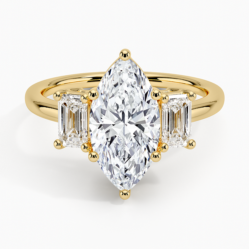 Luxe Rhiannon Three Stone Diamond Engagement Ring