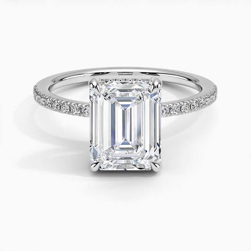 Viviana Half-Coverage Diamond Engagement Ring