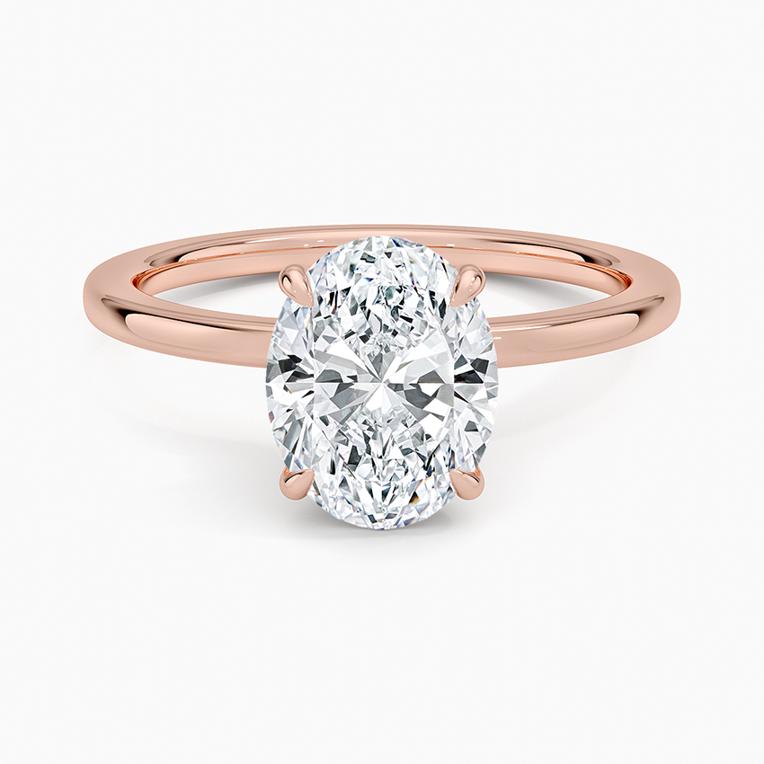 Secret Halo Diamond Engagement Ring