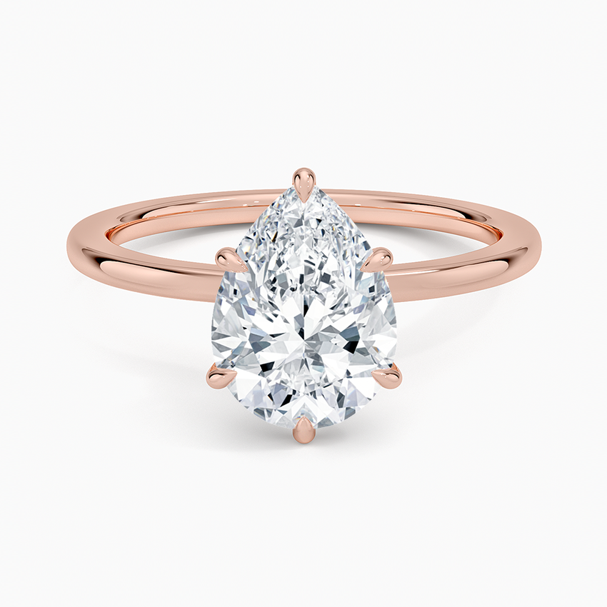 Secret Halo Diamond Engagement Ring