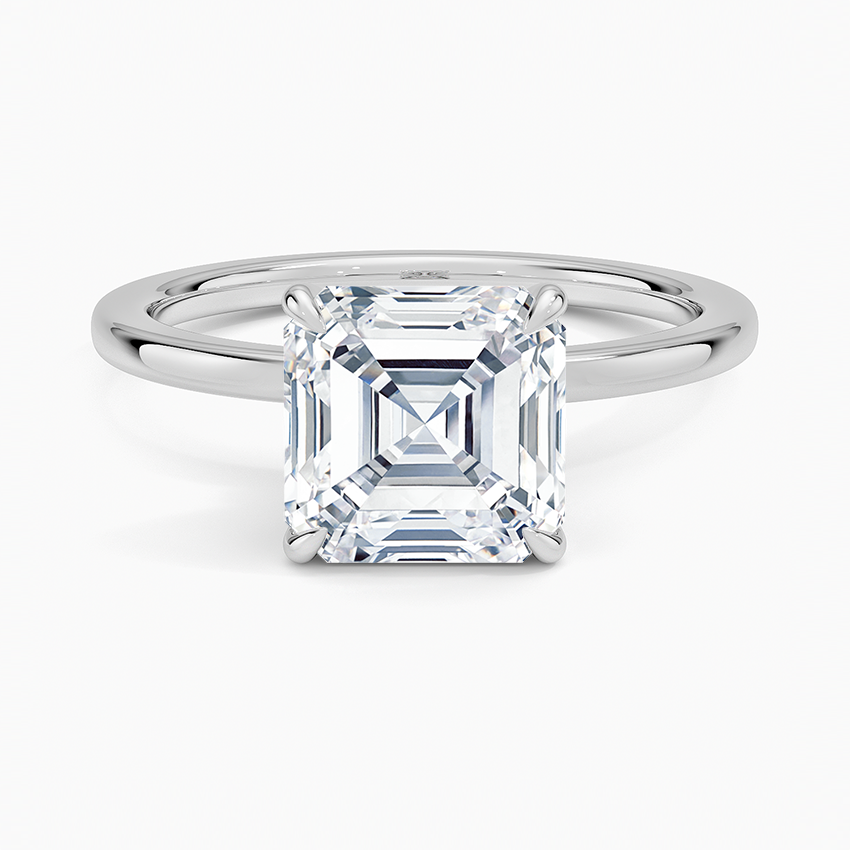 Secret Halo Diamond Engagement Ring