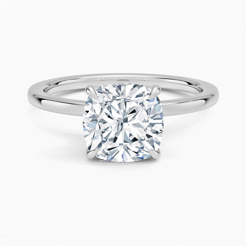 Secret Halo Diamond Engagement Ring