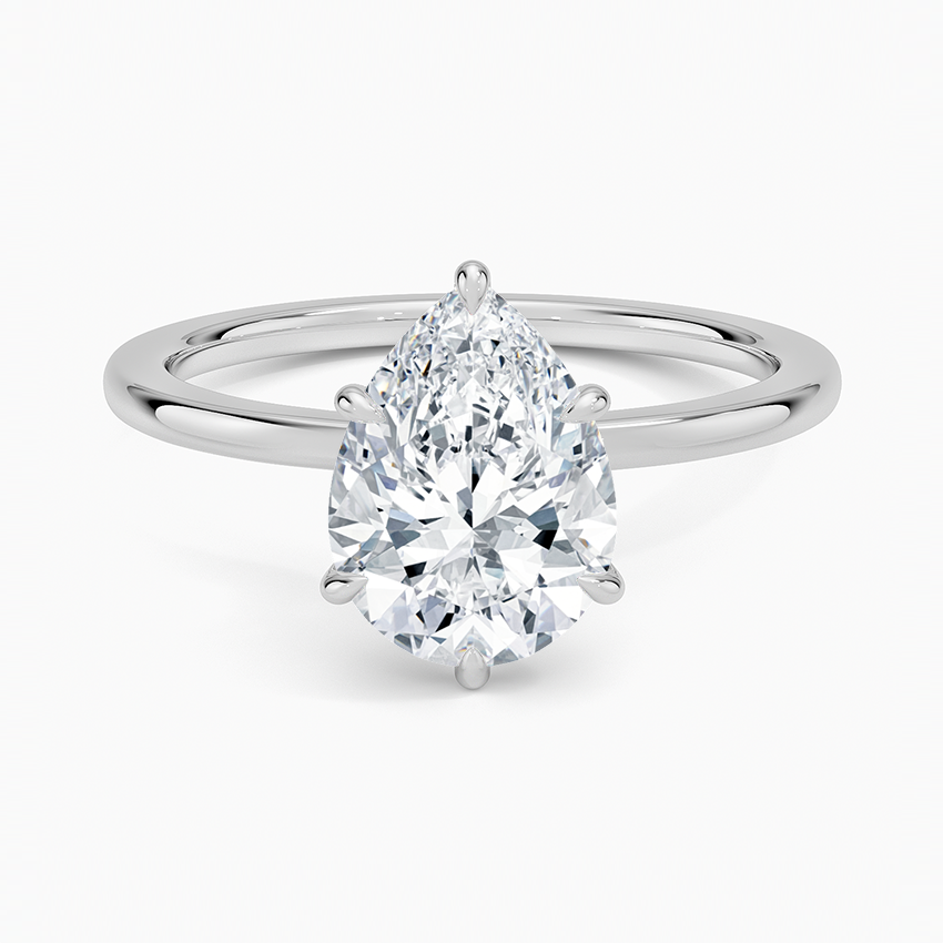 Secret Halo Diamond Engagement Ring