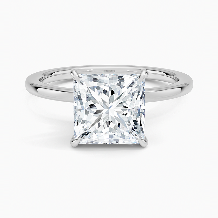 Secret Halo Diamond Engagement Ring