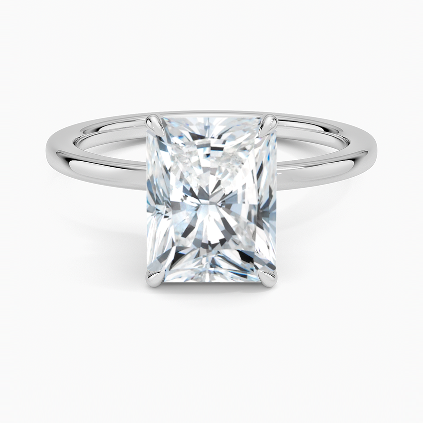 Secret Halo Diamond Engagement Ring