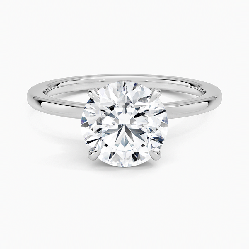 Secret Halo Diamond Engagement Ring