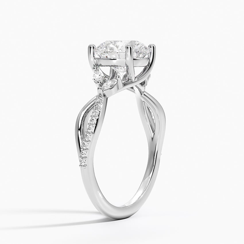 Petite Twisted Willow Diamond Engagement Ring