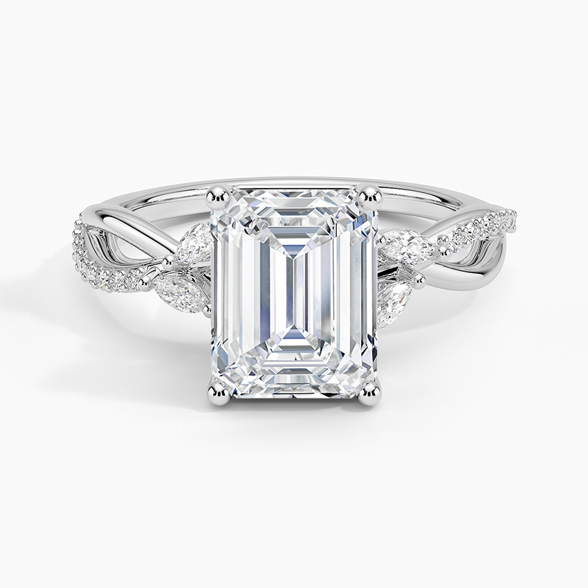 Petite Twisted Willow Diamond Engagement Ring