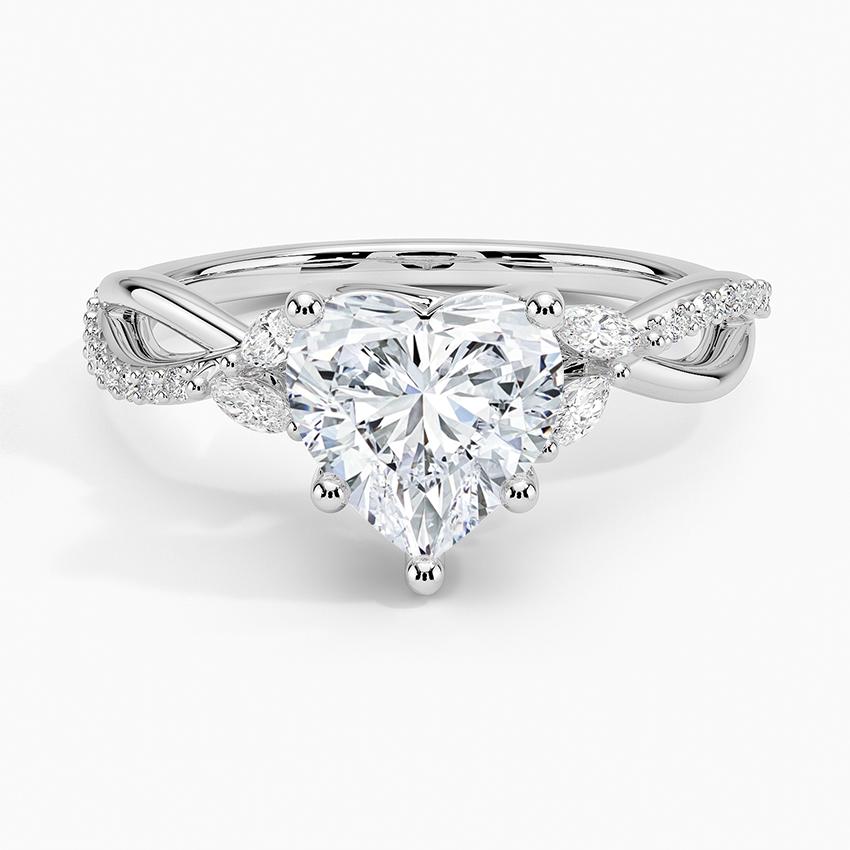 Petite Twisted Willow Diamond Engagement Ring