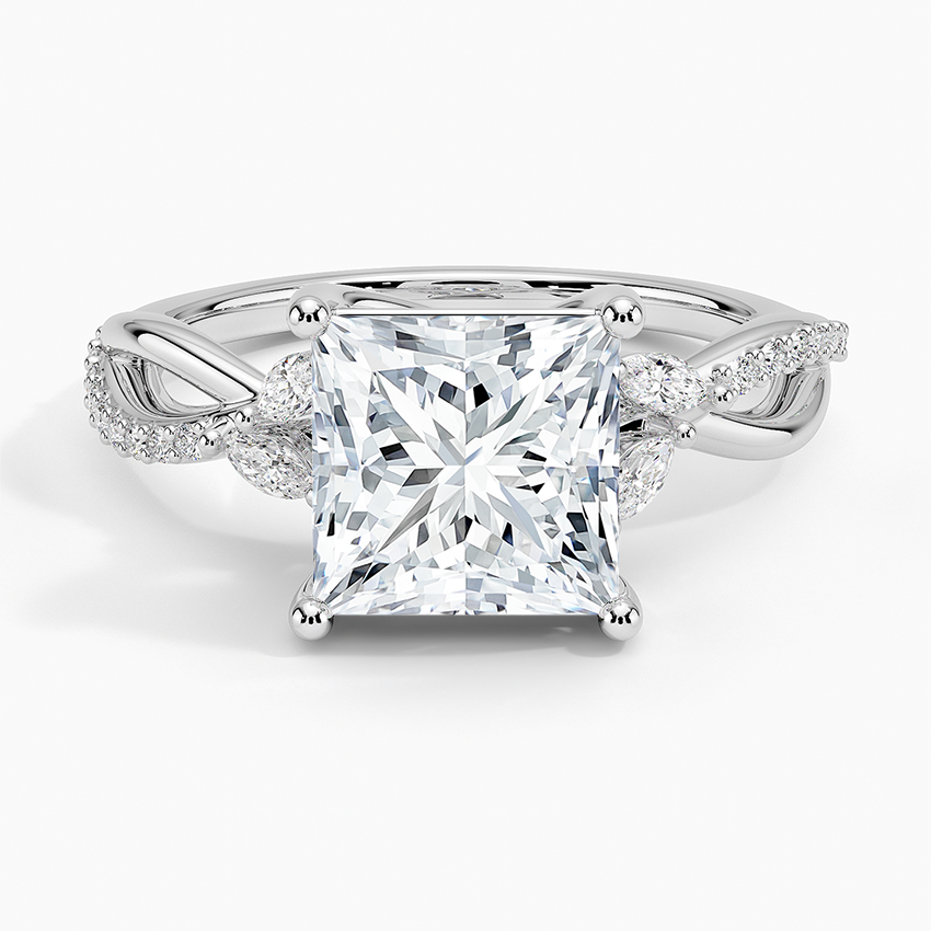 Petite Twisted Willow Diamond Engagement Ring