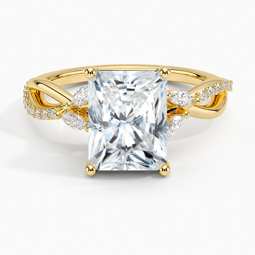 Petite Twisted Willow Diamond Engagement Ring