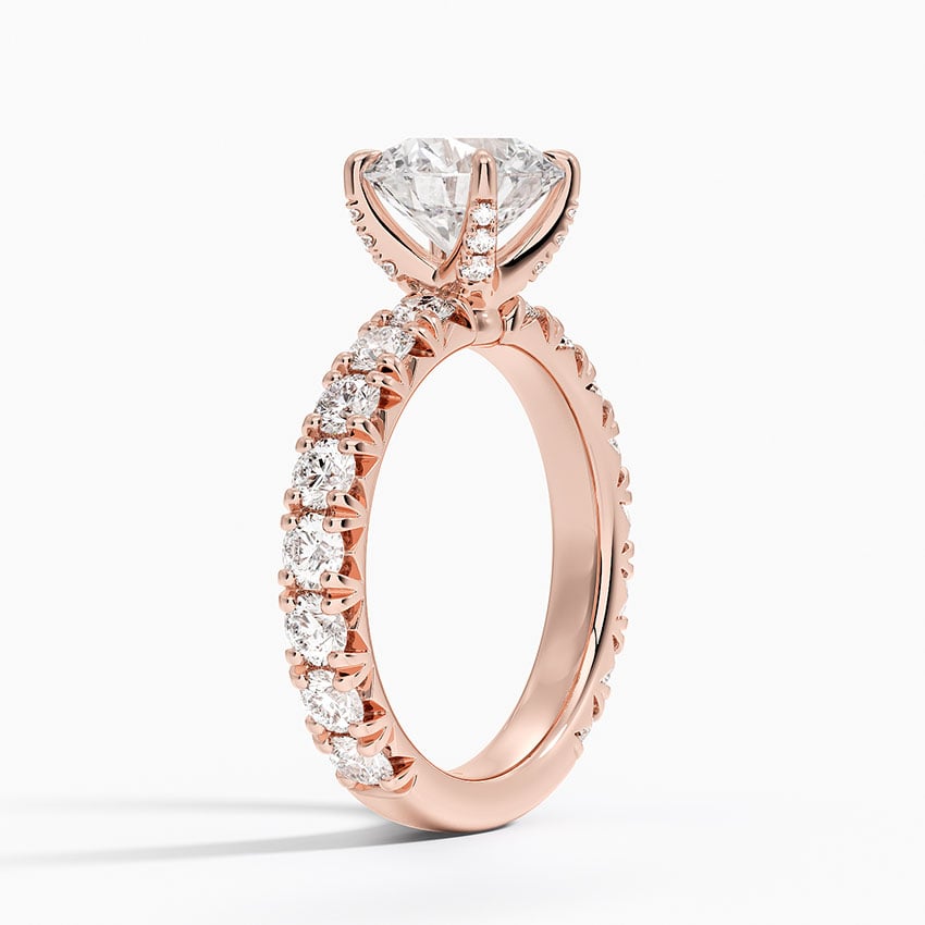 Ellora Three-Quarter Coverage Diamond Engagement Ring