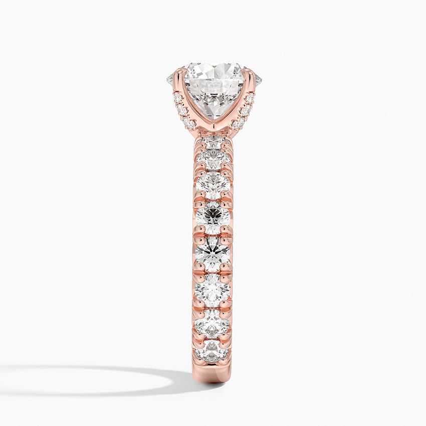 Ellora Three-Quarter Coverage Diamond Engagement Ring