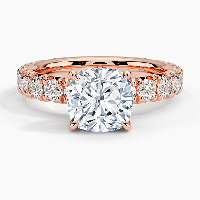 Ellora Three-Quarter Coverage Diamond Engagement Ring