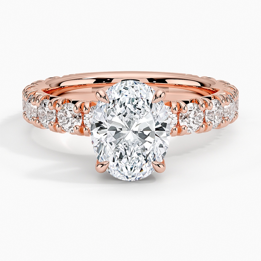 Ellora Three-Quarter Coverage Diamond Engagement Ring