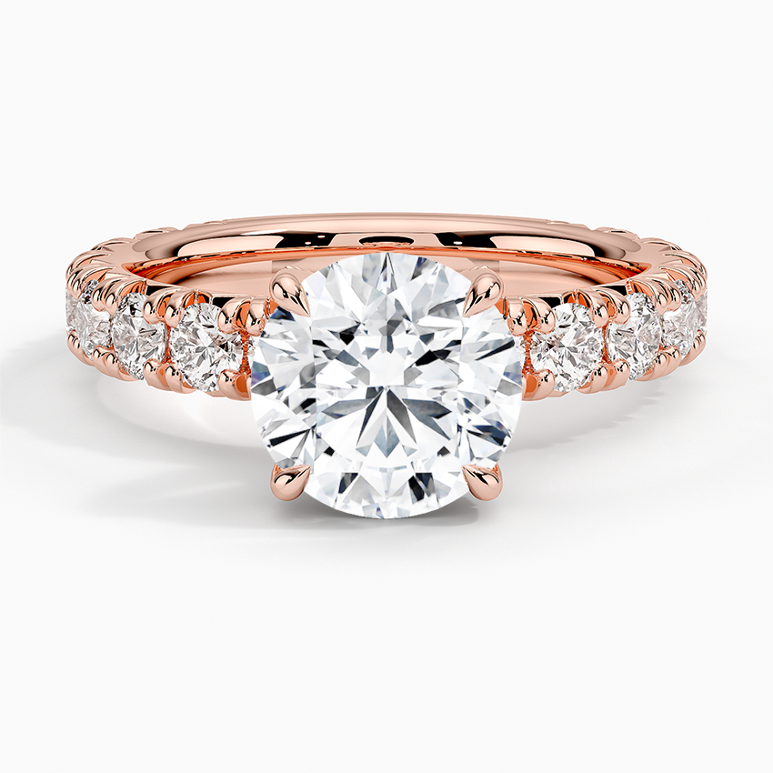 Ellora Three-Quarter Coverage Diamond Engagement Ring