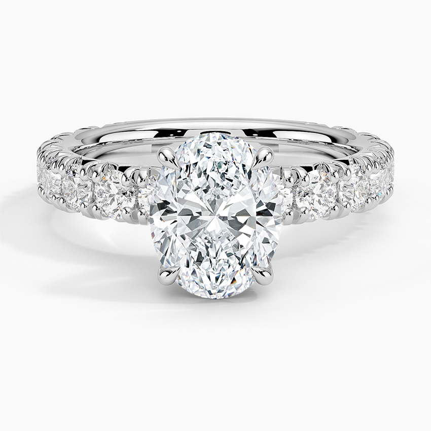 Ellora Three-Quarter Coverage Diamond Engagement Ring