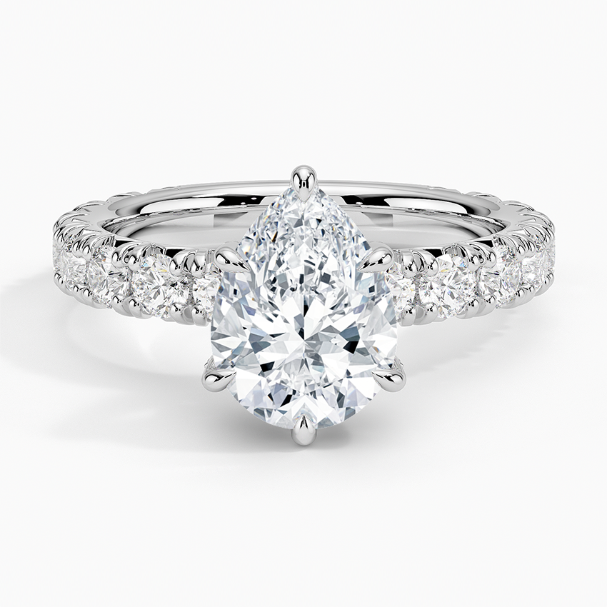 Ellora Three-Quarter Coverage Diamond Engagement Ring