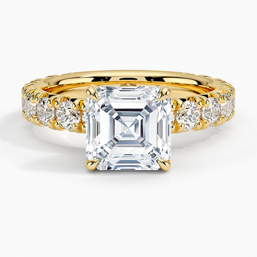 Ellora Three-Quarter Coverage Diamond Engagement Ring