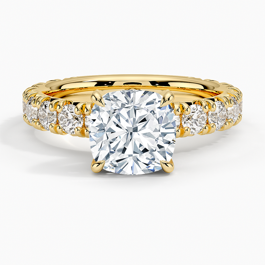 Ellora Three-Quarter Coverage Diamond Engagement Ring