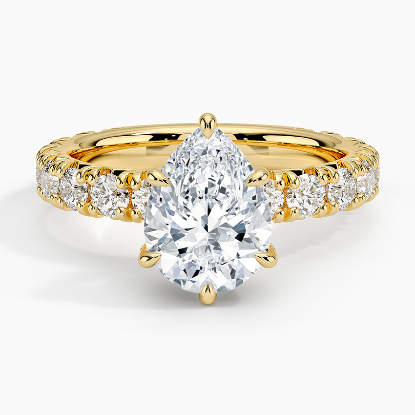 Ellora Three-Quarter Coverage Diamond Engagement Ring