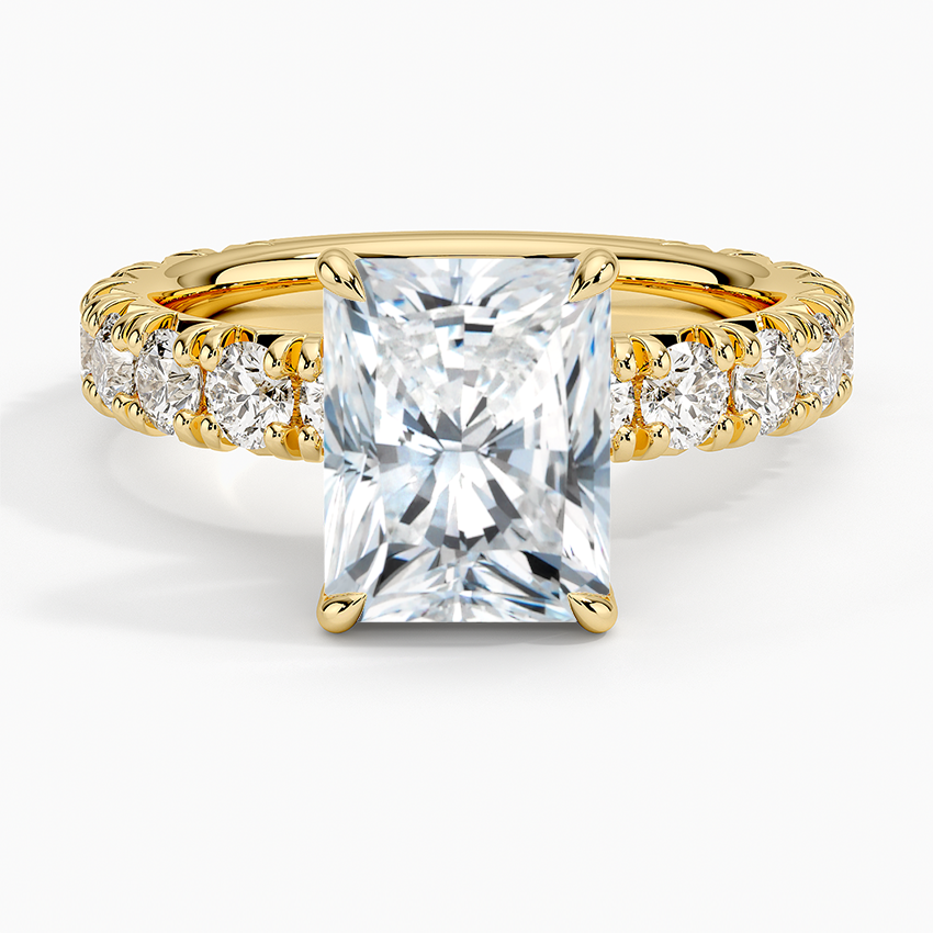 Ellora Three-Quarter Coverage Diamond Engagement Ring