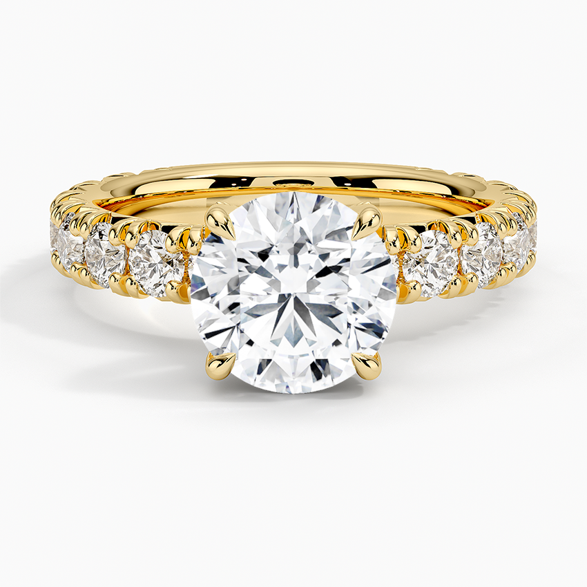 Ellora Three-Quarter Coverage Diamond Engagement Ring