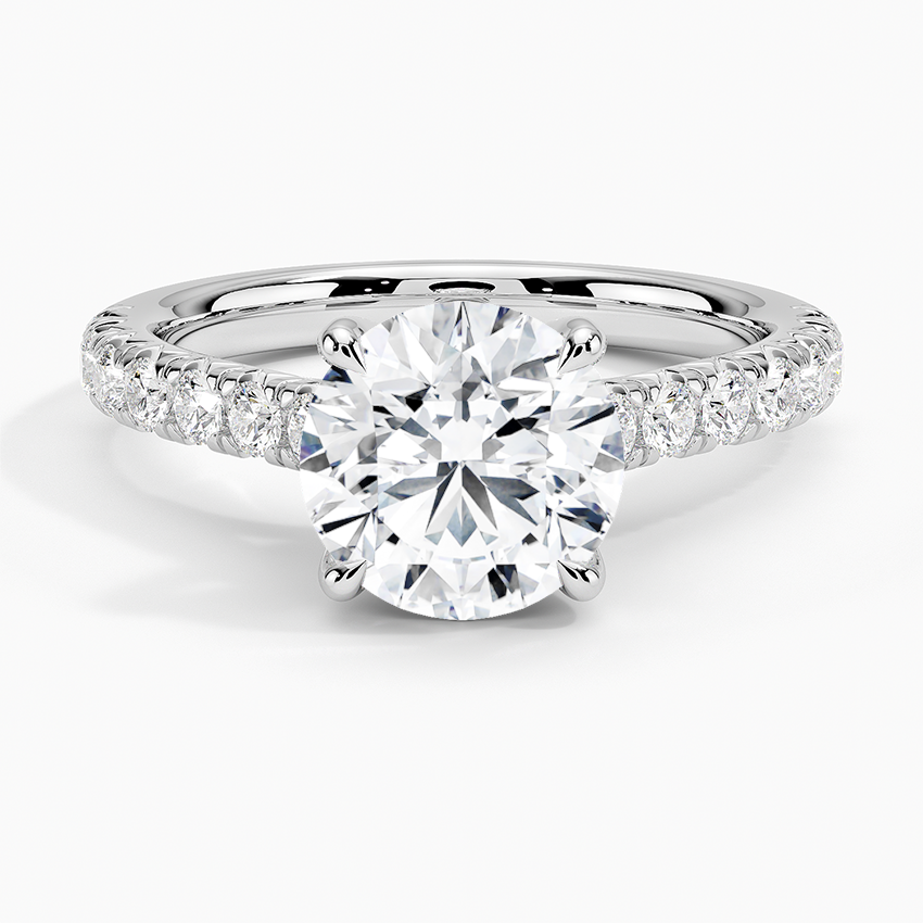 Sienna Half Coverage Diamond Engagement Ring